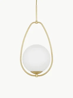 Kleine hanglamp Avalon van opaalglas