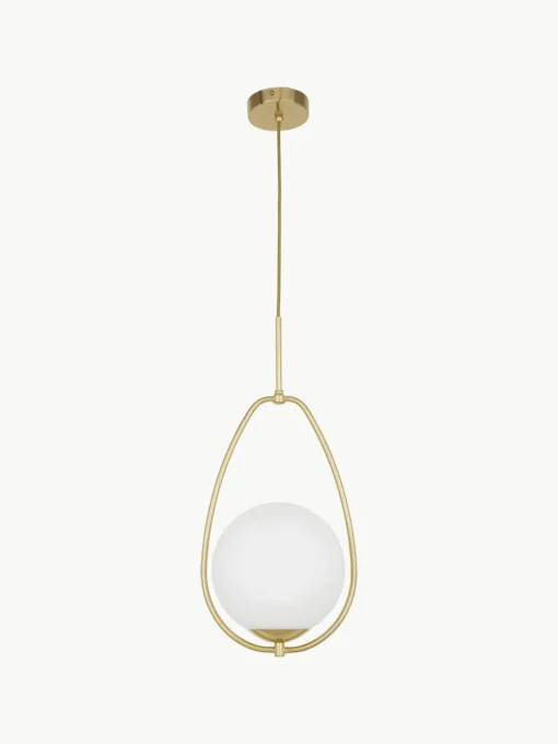 Kleine hanglamp Avalon van opaalglas