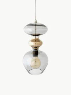Kleine hanglamp Futura, mondgeblazen