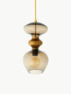 Kleine hanglamp Futura, mondgeblazen