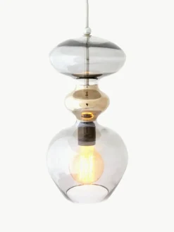 Kleine hanglamp Futura, mondgeblazen