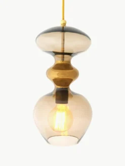 Kleine hanglamp Futura, mondgeblazen