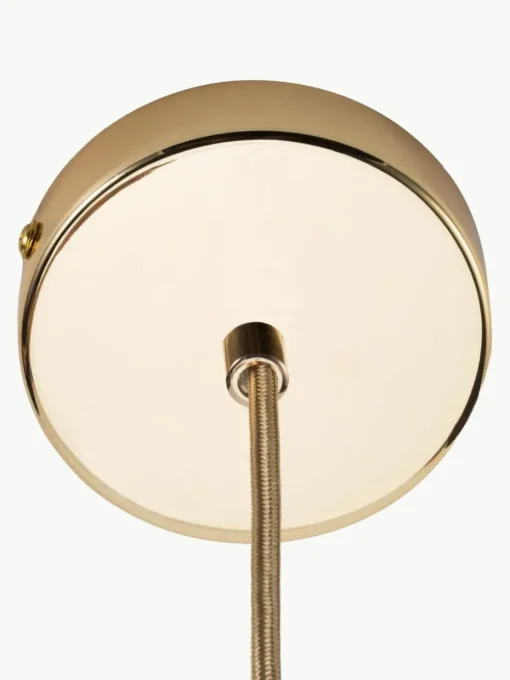 Kleine hanglamp Gleaming Gold van glas