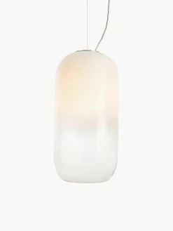 Kleine hanglamp Gople, mondgeblazen