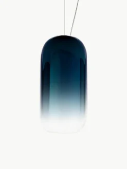 Kleine hanglamp Gople, mondgeblazen