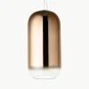 Kleine hanglamp Gople, mondgeblazen