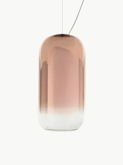 Kleine hanglamp Gople, mondgeblazen