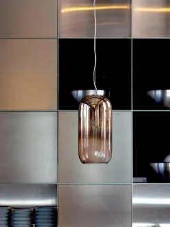 Kleine hanglamp Gople, mondgeblazen
