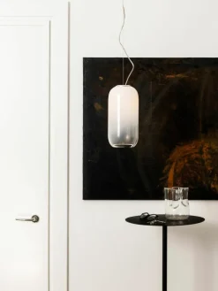 Kleine hanglamp Gople, mondgeblazen