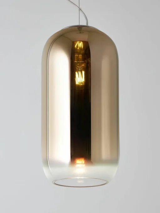 Kleine hanglamp Gople, mondgeblazen