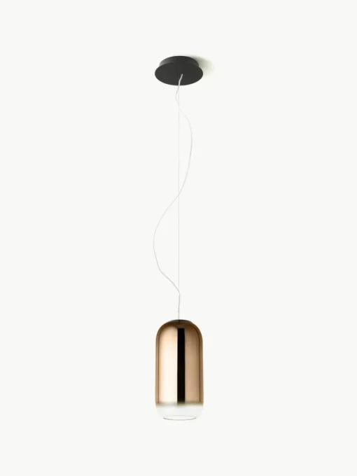 Kleine hanglamp Gople, mondgeblazen