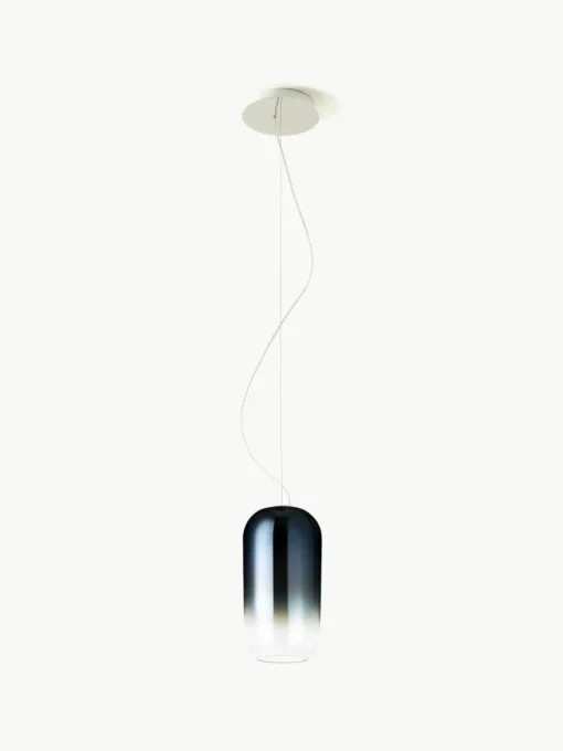 Kleine hanglamp Gople, mondgeblazen