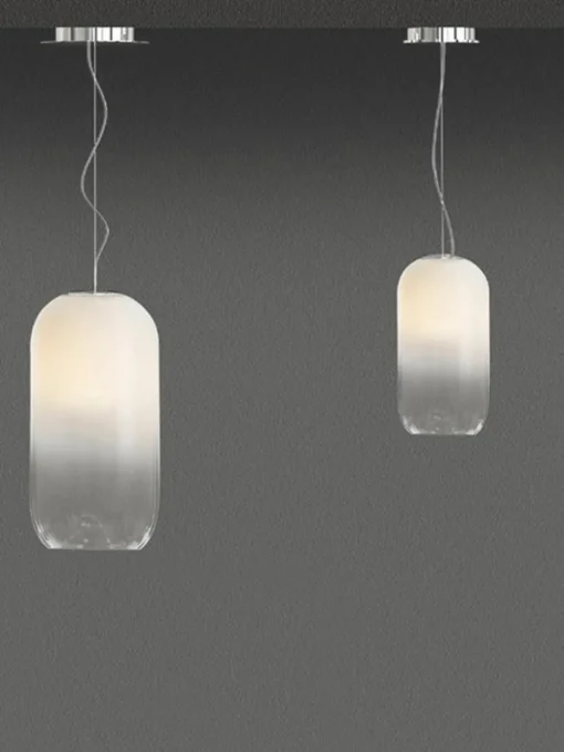 Kleine hanglamp Gople, mondgeblazen