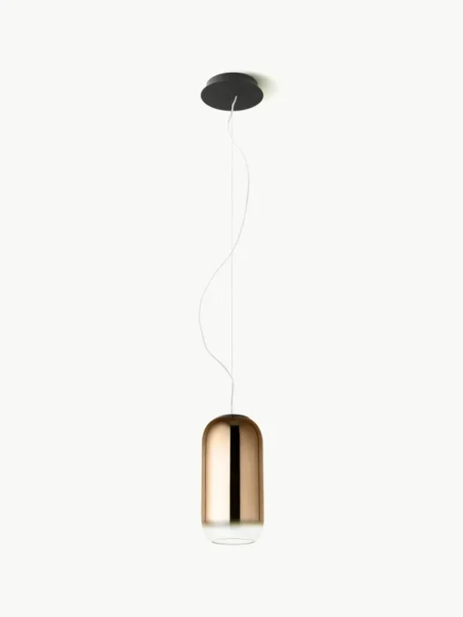 Kleine hanglamp Gople, mondgeblazen