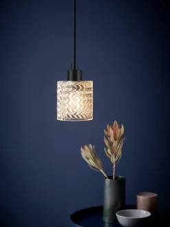 Kleine hanglamp Hollywood van glas