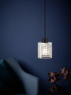 Kleine hanglamp Hollywood van glas