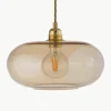 Kleine hanglamp Horizon, mondgeblazen