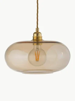 Kleine hanglamp Horizon, mondgeblazen