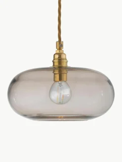 Kleine hanglamp Horizon, mondgeblazen