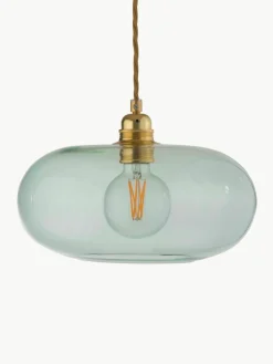 Kleine hanglamp Horizon, mondgeblazen