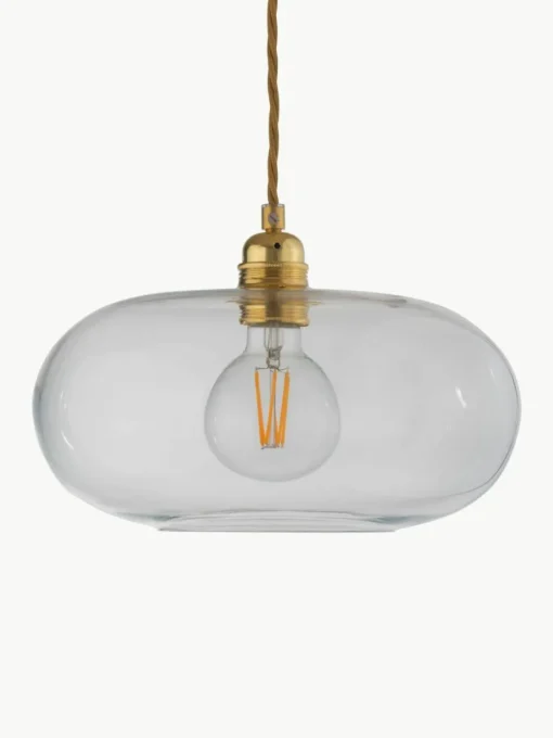 Kleine hanglamp Horizon, mondgeblazen