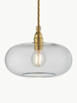 Kleine hanglamp Horizon, mondgeblazen
