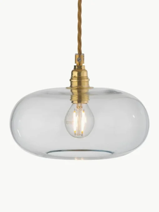 Kleine hanglamp Horizon, mondgeblazen
