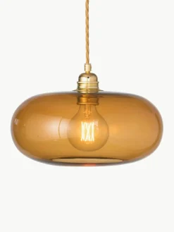 Kleine hanglamp Horizon, mondgeblazen