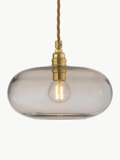 Kleine hanglamp Horizon, mondgeblazen