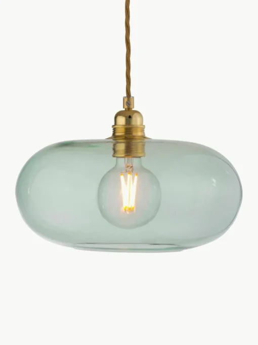 Kleine hanglamp Horizon, mondgeblazen
