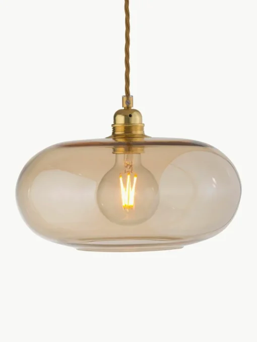 Kleine hanglamp Horizon, mondgeblazen