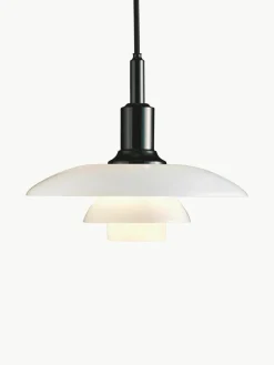 Kleine hanglamp PH 3/2, mondgeblazen