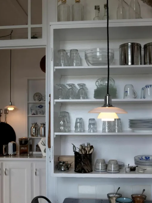 Kleine hanglamp PH 2/1, mondgeblazen