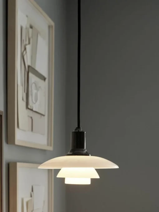 Kleine hanglamp PH 2/1, mondgeblazen