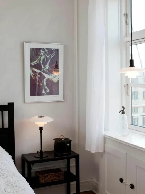 Kleine hanglamp PH 3/2, mondgeblazen