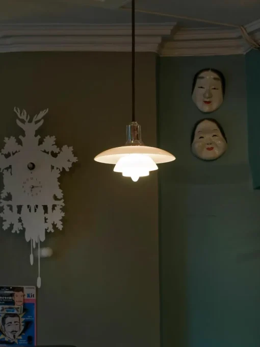 Kleine hanglamp PH 2/1, mondgeblazen