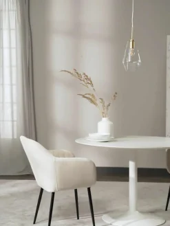 Kleine hanglamp Prisma van glas