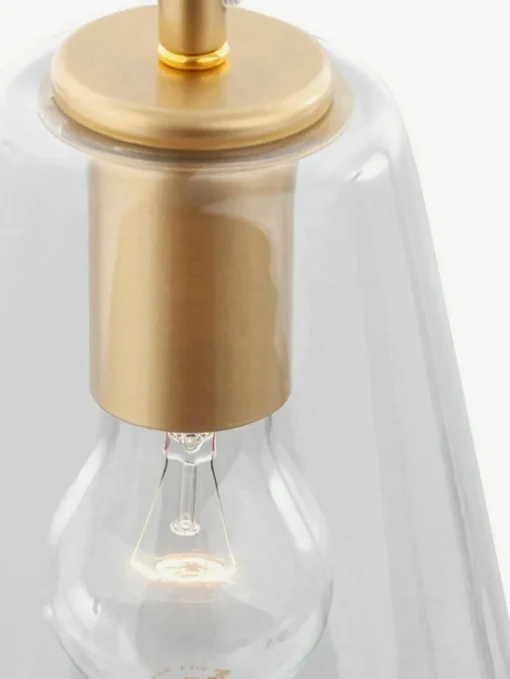 Kleine hanglamp Prisma van glas