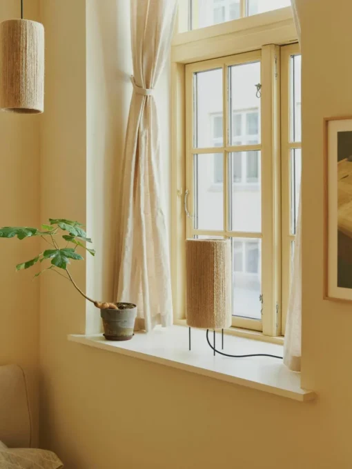 Kleine hanglamp RO van jute, Ø 30 cm