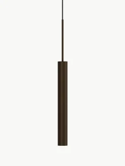 Kleine hanglamp Tubulaire met geribbeld oppervlak, H 48 cm