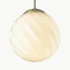 Kleine hanglamp Twist, mondgeblazen