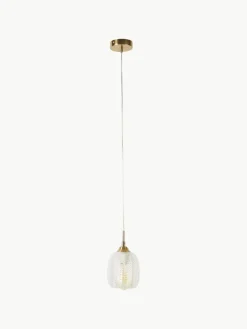 Kleine hanglamp Vario van gesatineerd glas