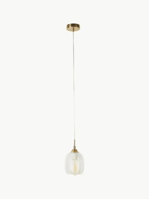 Kleine hanglamp Vario van gesatineerd glas
