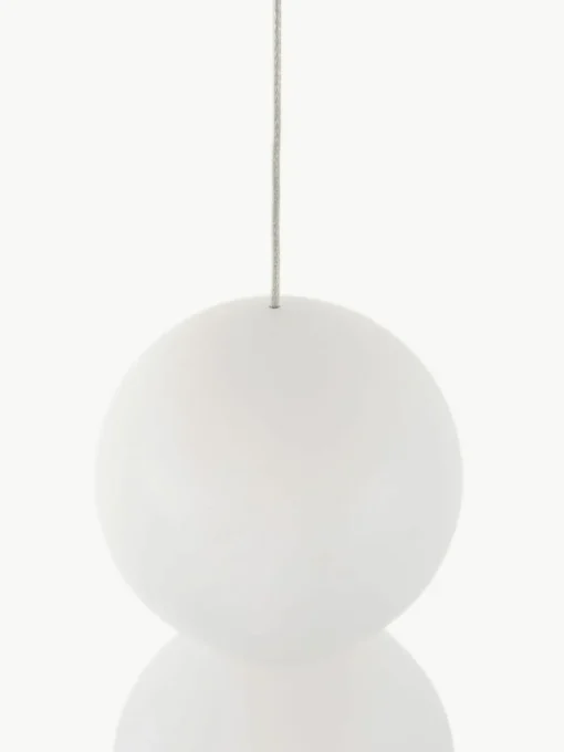 Kleine hanglamp Zero van glas en beton