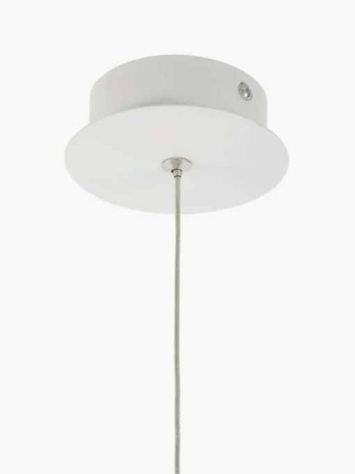 Kleine hanglamp Zero van glas en beton