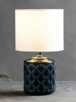 Kleine keramische tafellamp Glowing Midnight