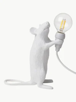 Kleine LED tafellamp Mouse met USB-aansluiting