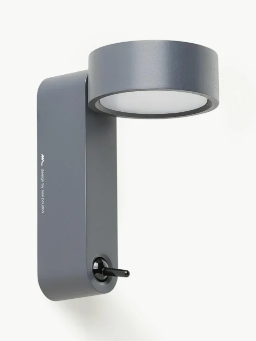 Kleine LED wandlamp Toggle met verstelbare lampenkap