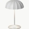 Kleine mobiele LED outdoor tafellamp Ombrellino, dimbaar