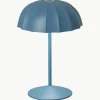 Kleine mobiele LED outdoor tafellamp Ombrellino, dimbaar